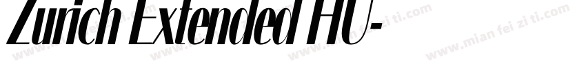 Zurich Extended HU字体转换